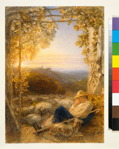 Pastore Dormiente - Mattina, c.1857 da Samuel Palmer